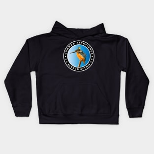 Fat Common Kingfisher (Alcedo Atthis) Bird Kids Hoodie